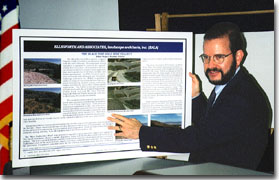 This is a picture of John Ellsworth giving expert witness testimony in a courtroom.